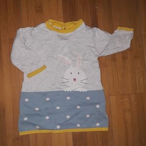 Easter Bunny Knit Sweater Dress Tunic Easter Dress